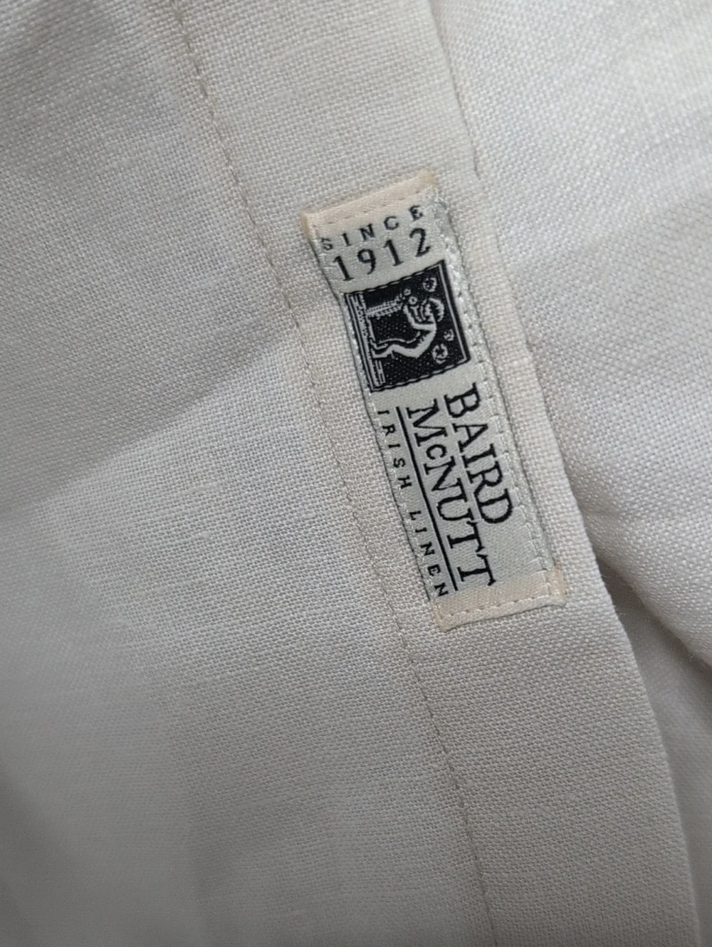 J. Crew Slim Fit Irish Linen Long Sleeve Button Down In Oatmeal/Cream